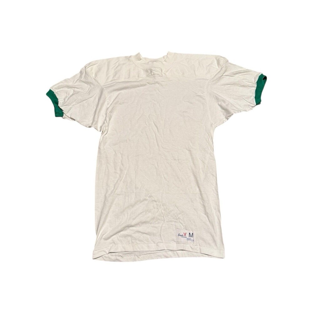 Vintage NWOT 90s Eagle Sportswear Green Trim Tshirt Mens Medium